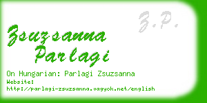 zsuzsanna parlagi business card
